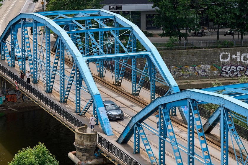 Most Sikorskiego latem 2025 roku