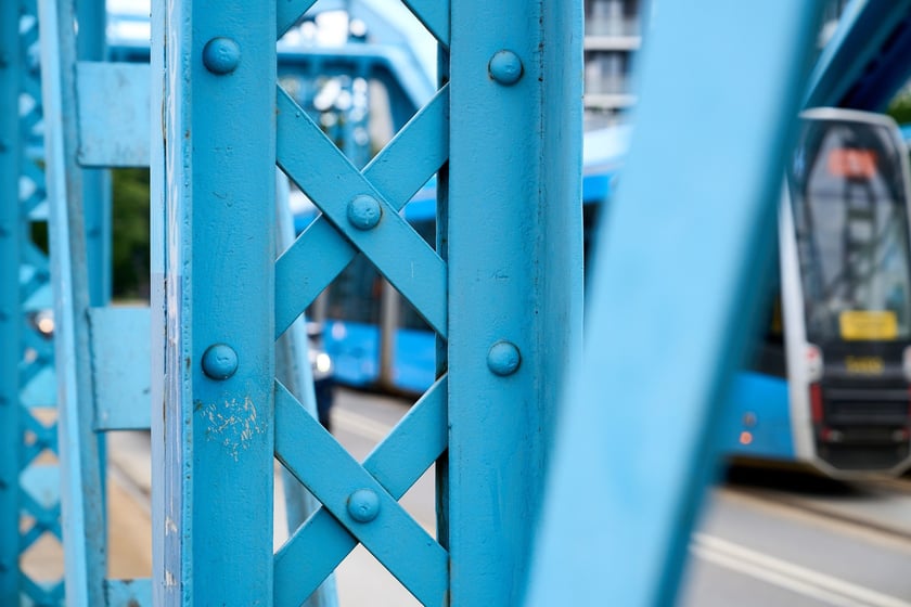 Most Sikorskiego latem 2025 roku