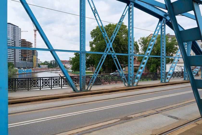 Most Sikorskiego latem 2025 roku