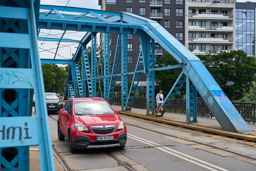 Most Sikorskiego latem 2025 roku