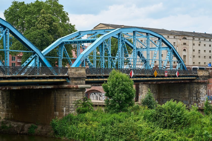 Most Sikorskiego latem 2025 roku