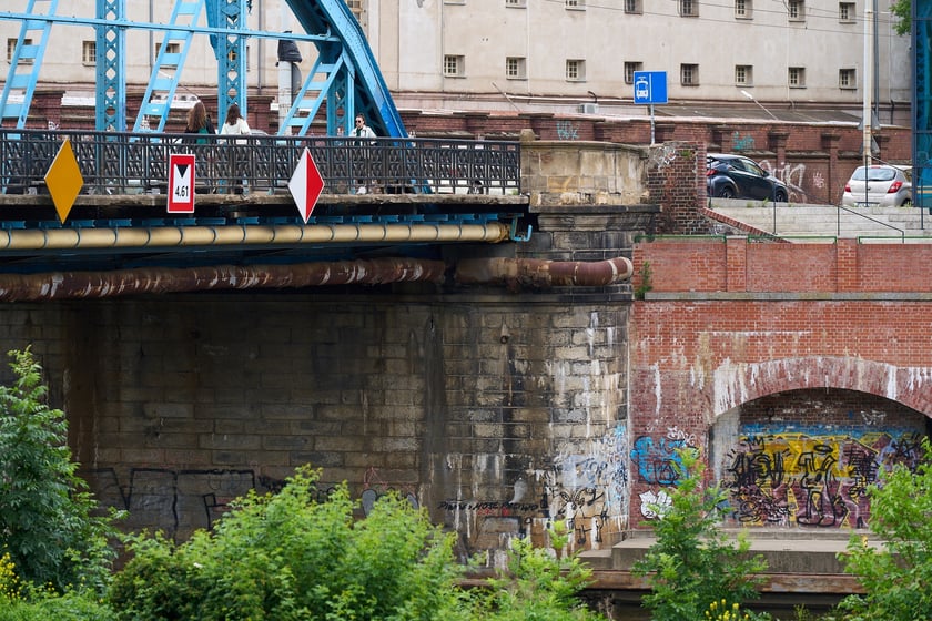 Most Sikorskiego latem 2025 roku