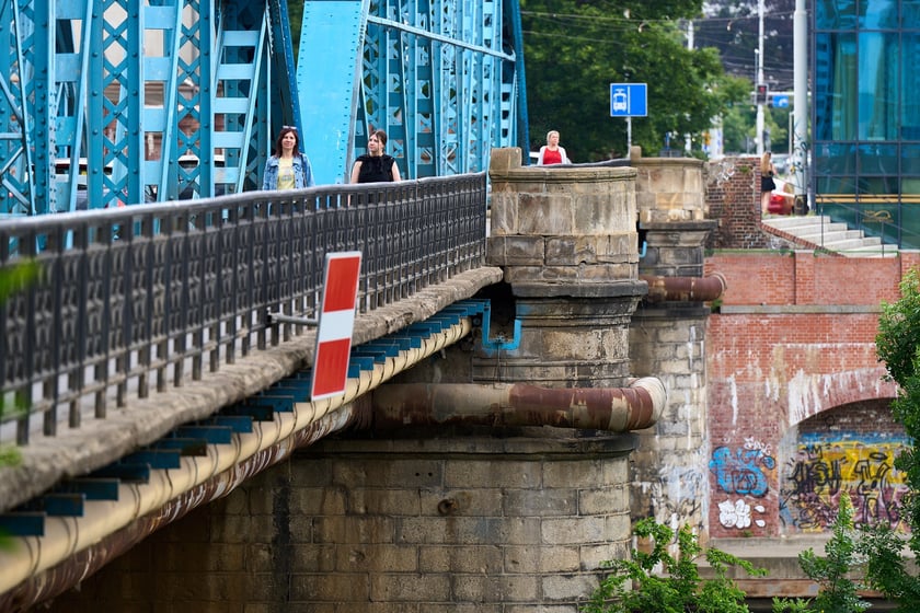 Most Sikorskiego latem 2025 roku