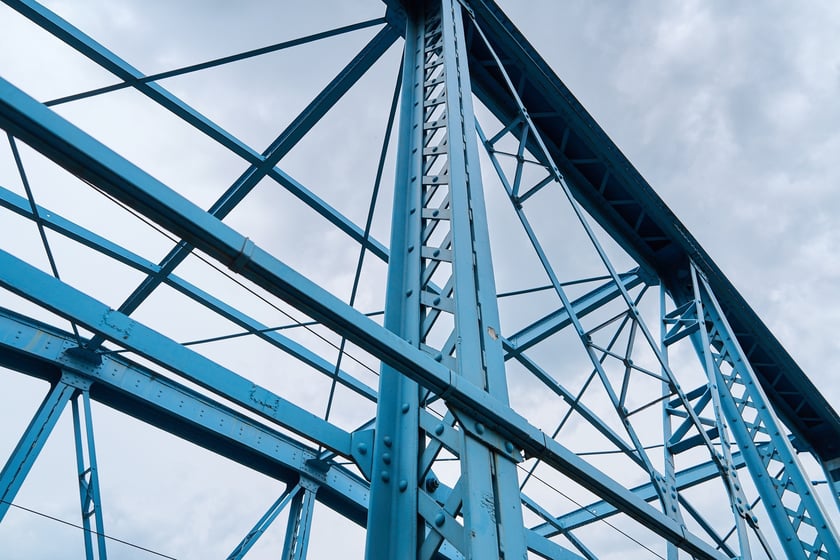 Most Sikorskiego latem 2025 roku