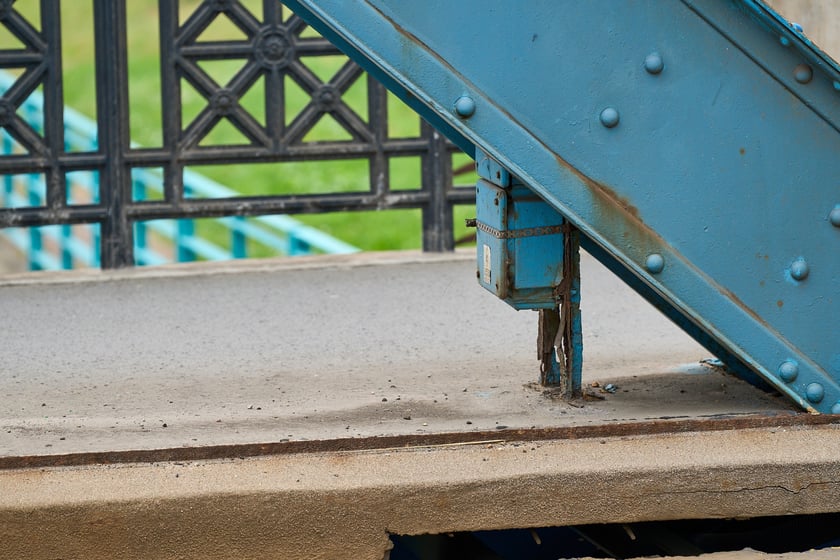 Most Sikorskiego latem 2025 roku