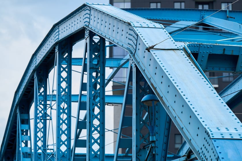 Most Sikorskiego latem 2025 roku