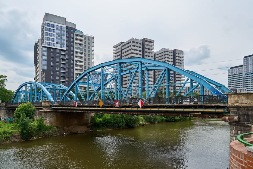 Most Sikorskiego latem 2025 roku