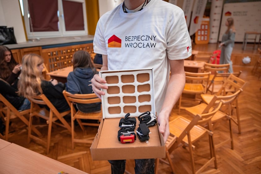 Szkolenie w ramach programu "Bezpieczny Wrocław" w I LO we Wrocławiu