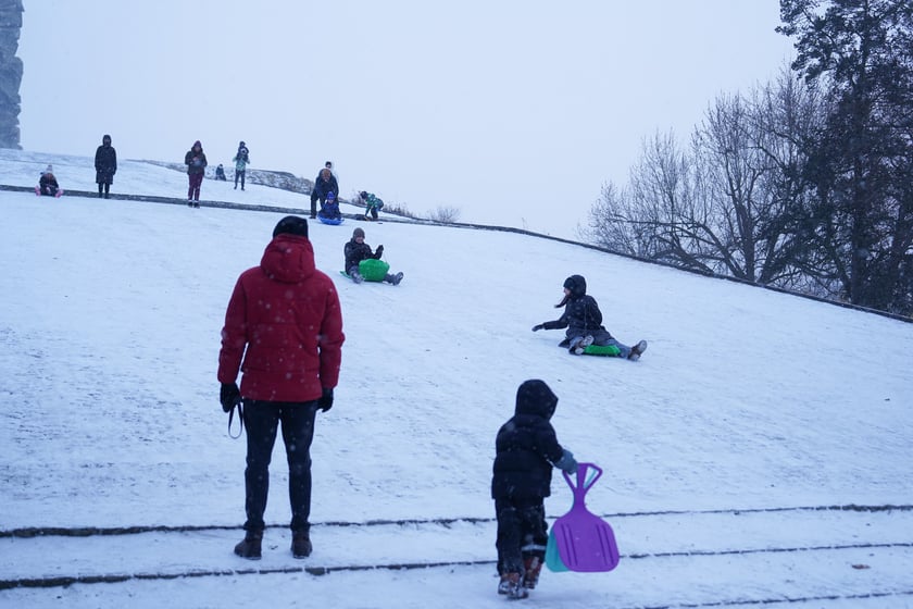Zimowe aktywności na G&oacute;rce Oporowskiej