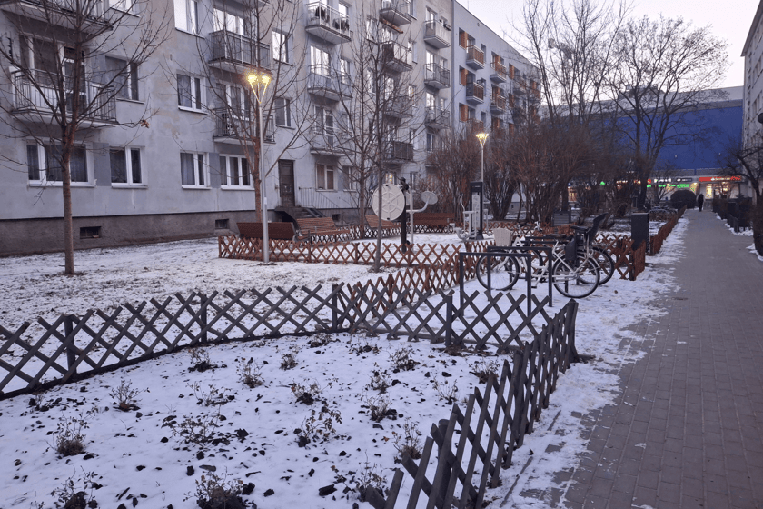 Wnętrze w kwartale ulic Braniborskiej, Trzemeskiej, Legnickiej i Dobrej po modernizacji - styczeń 2026