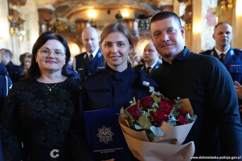 Uroczystość zaślubin nowych policjantów w Oratorium Marianum