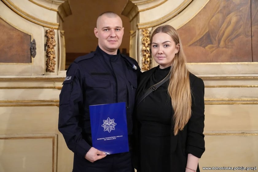 Uroczystość zaślubin nowych policjantów w Oratorium Marianum