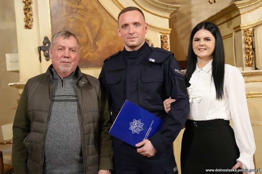 Uroczystość zaślubin nowych policjantów w Oratorium Marianum