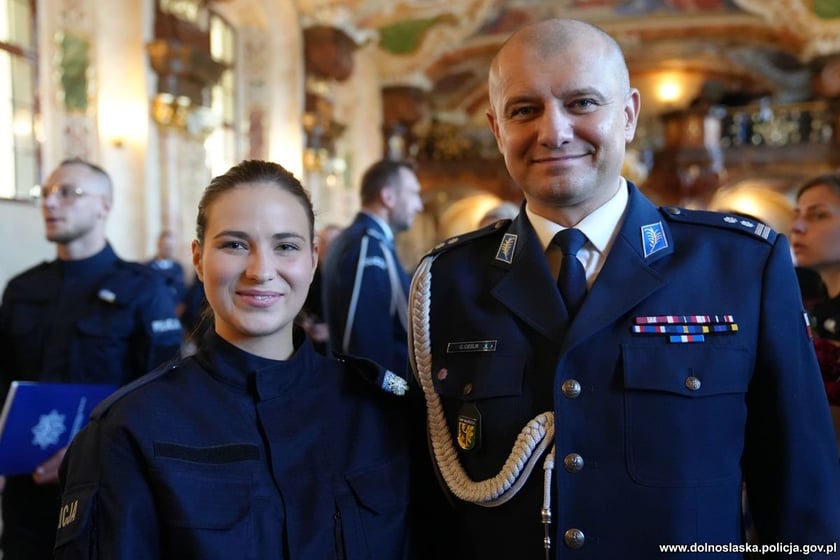 Uroczystość zaślubin nowych policjantów w Oratorium Marianum