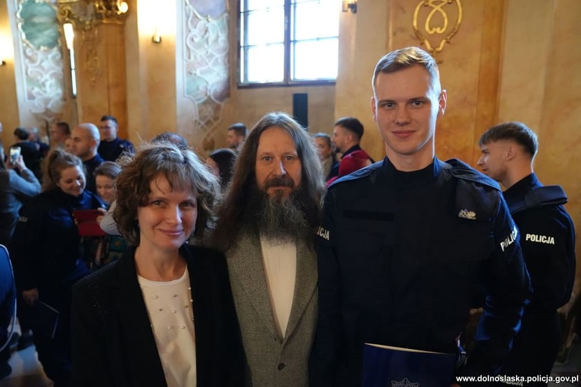 Uroczystość zaślubin nowych policjantów w Oratorium Marianum