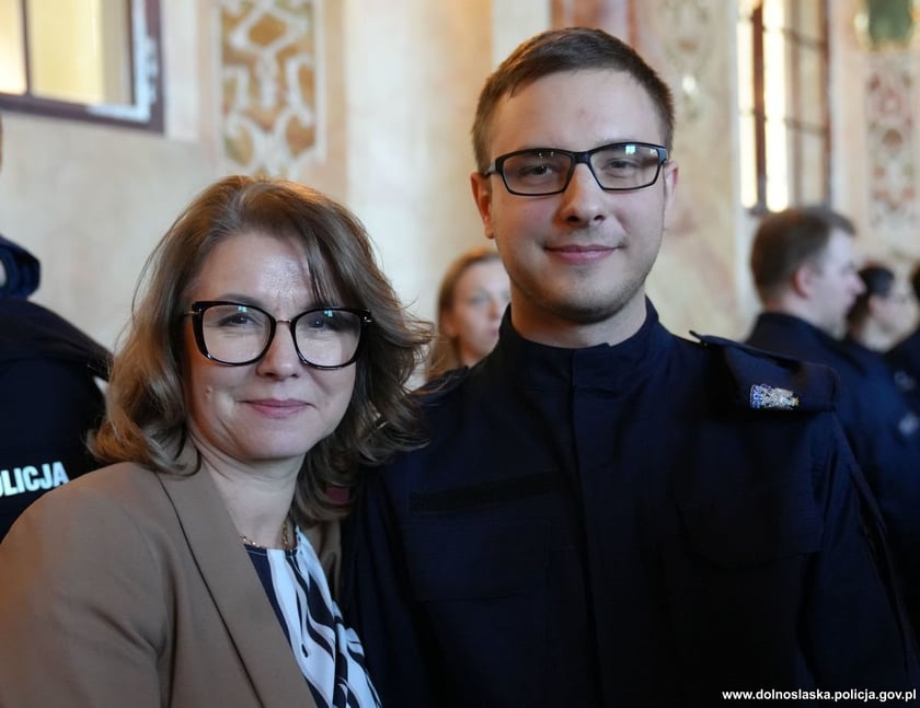Uroczystość zaślubin nowych policjantów w Oratorium Marianum