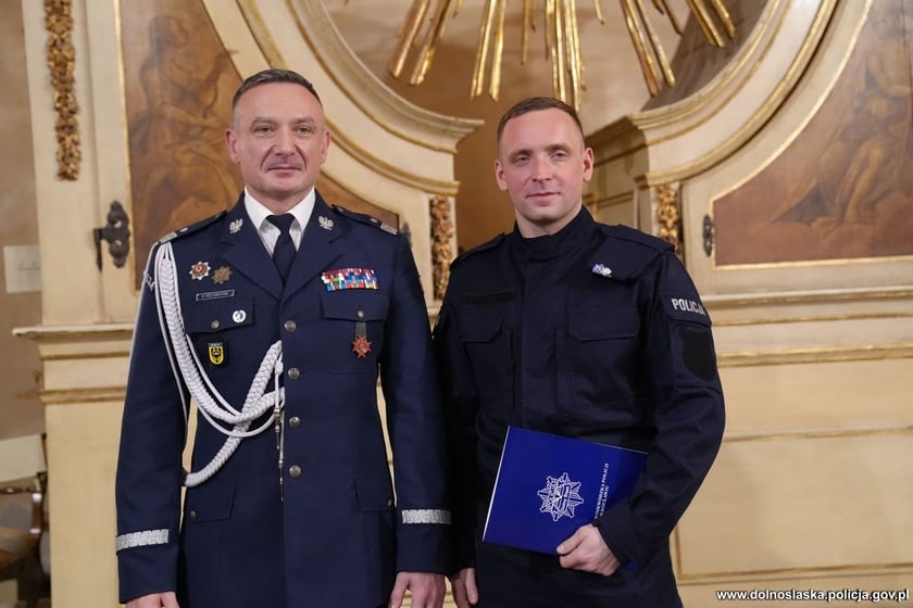 Uroczystość zaślubin nowych policjantów w Oratorium Marianum