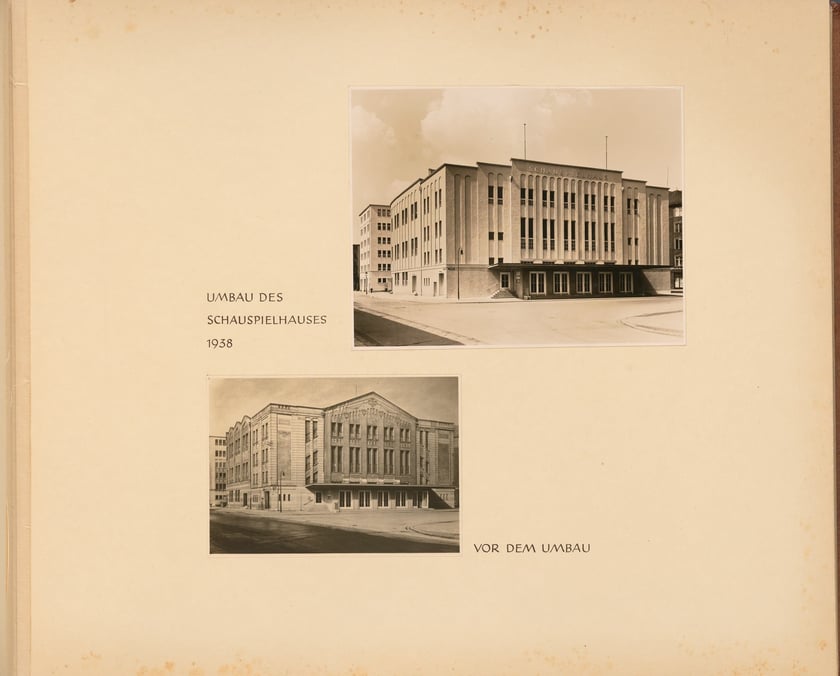 Przebudowa dawnego teatru w miejscu obecnego Teatru Polskiego (1938)