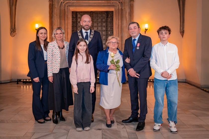 Uroczystość wręczenia medali za Długoletnie Pożycie Małżeńskie w Ratuszu we Wrocławiu