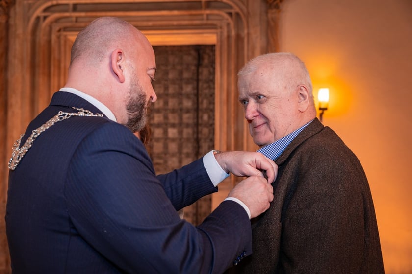 Uroczystość wręczenia medali za Długoletnie Pożycie Małżeńskie w Ratuszu we Wrocławiu