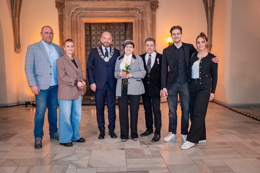 Uroczystość wręczenia medali za Długoletnie Pożycie Małżeńskie w Ratuszu we Wrocławiu