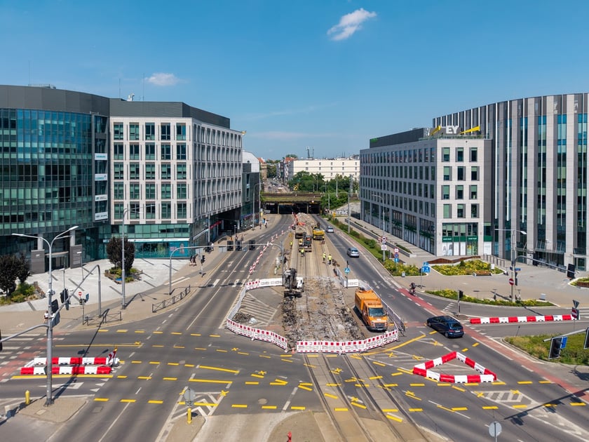 Remont skrzyżowania Sucha/Borowska/Ślężna/Swobodna