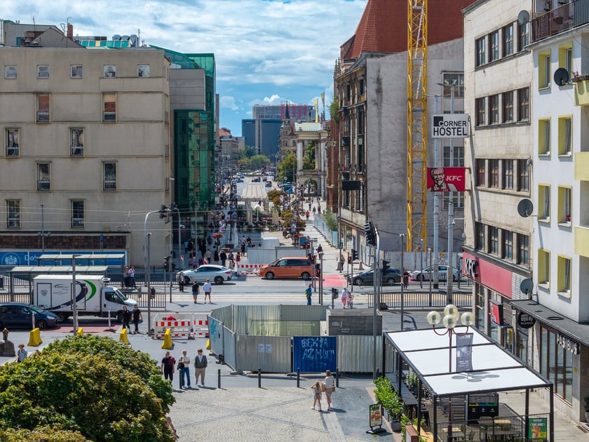 Przy remontowanym Przejściu Świdnickim, 27 lipca 2026