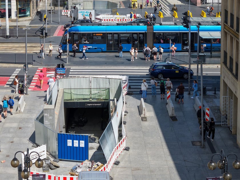 Przy remontowanym Przejściu Świdnickim, 27 lipca 2026