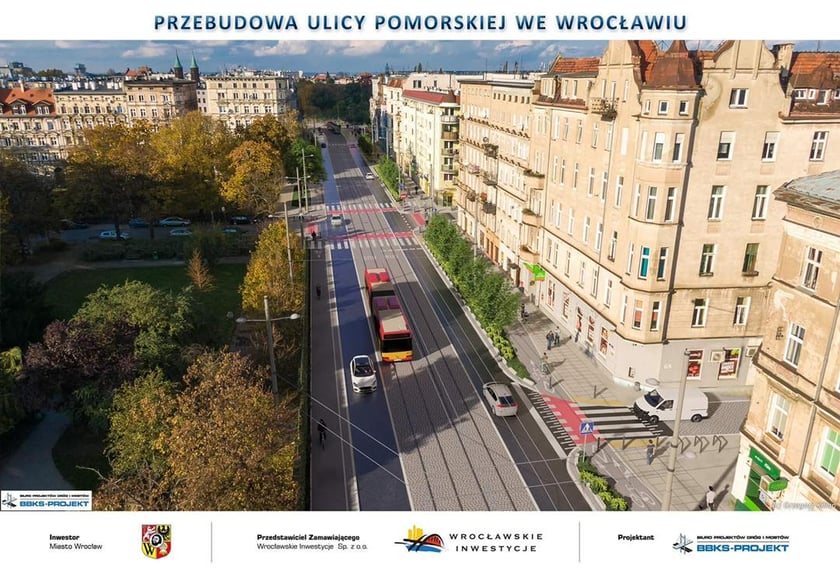Ulica Pomorska przed przebudową
