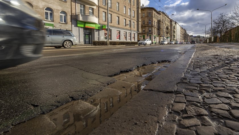 Ulica Pomorska przed przebudową
