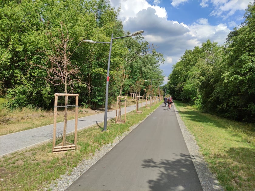 Nowe odcinki Promenady Krzyckiej zostały oddane do użytku. Mieszkańcy mogą korzystać z fragmentów między ul. Bardzką i Śliwkową oraz ul. Ziębicką i Gazową.
