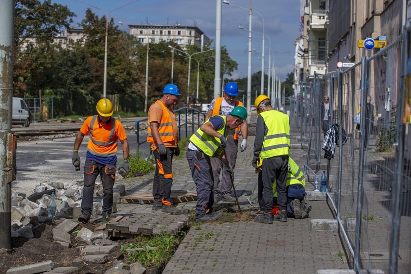 Trwa wielki remont ul. Pomorskiej i pl. Staszica na Nadodrzu