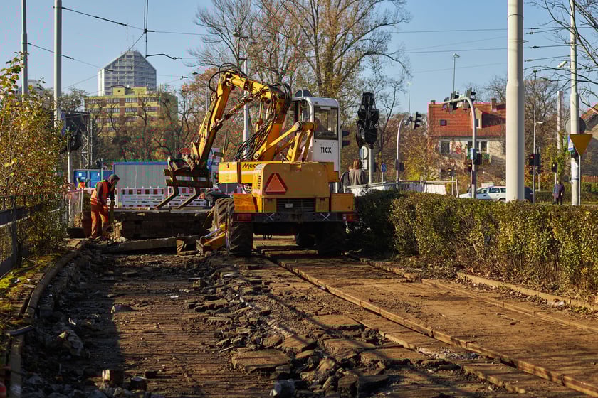 Wymiana torowiska w ul. Kochanowskiego