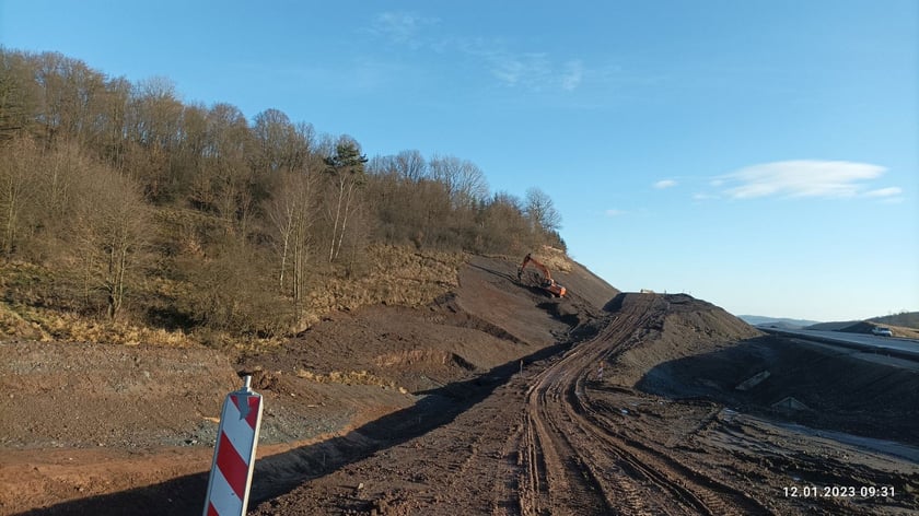 Budowa S3 na Dolnym Śląsku - styczeń 2023
