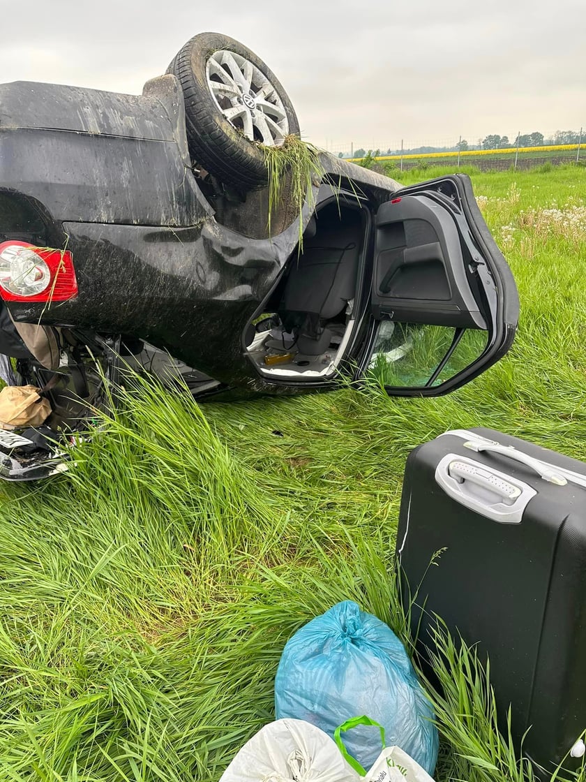 Wypadek na A4 w okolicy Wądroża Wielkiego