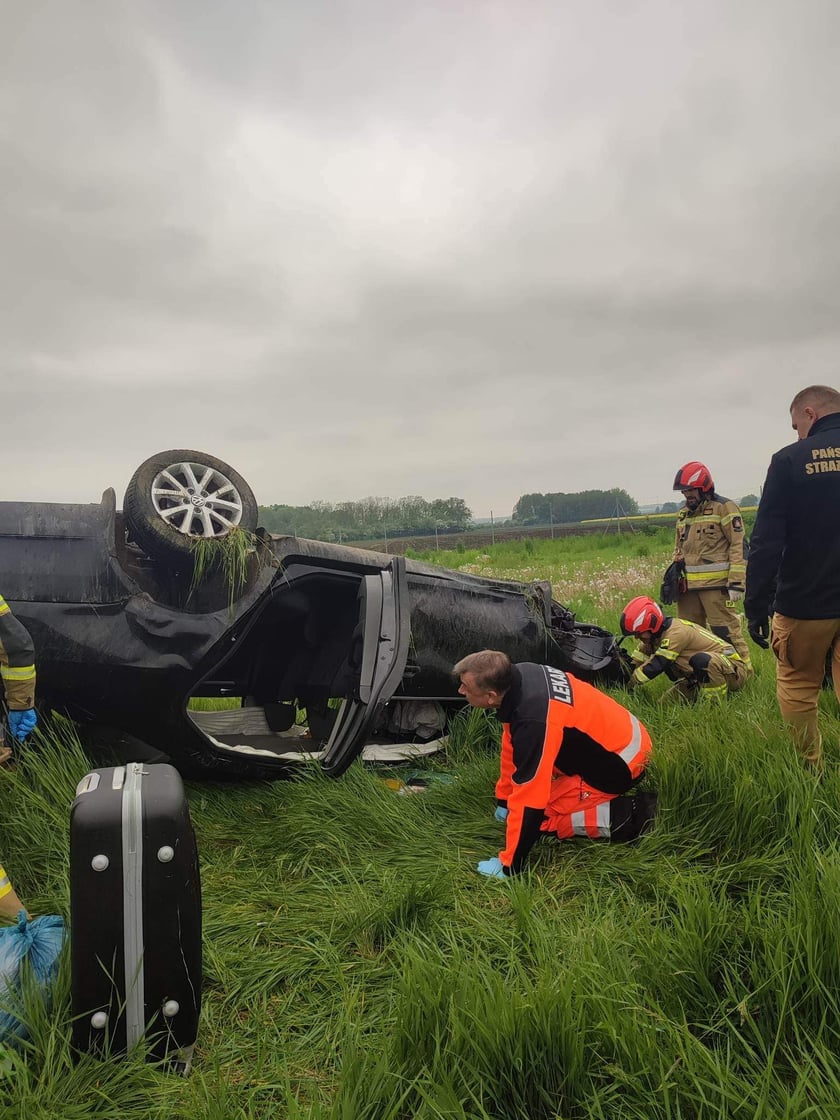 Wypadek na A4 w okolicy Wądroża Wielkiego