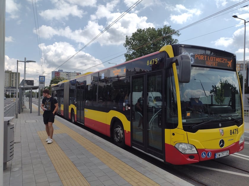 Przejazd autobusem 106 po TAT, 22 lipca 2023