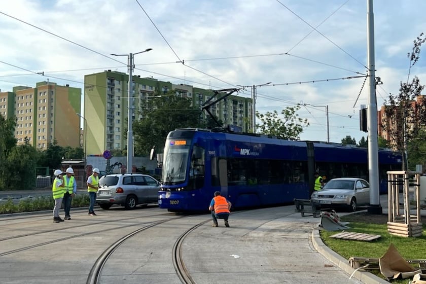 Pesa na nowej pętli Wrocław Nowy Dw&oacute;r (P+R).
