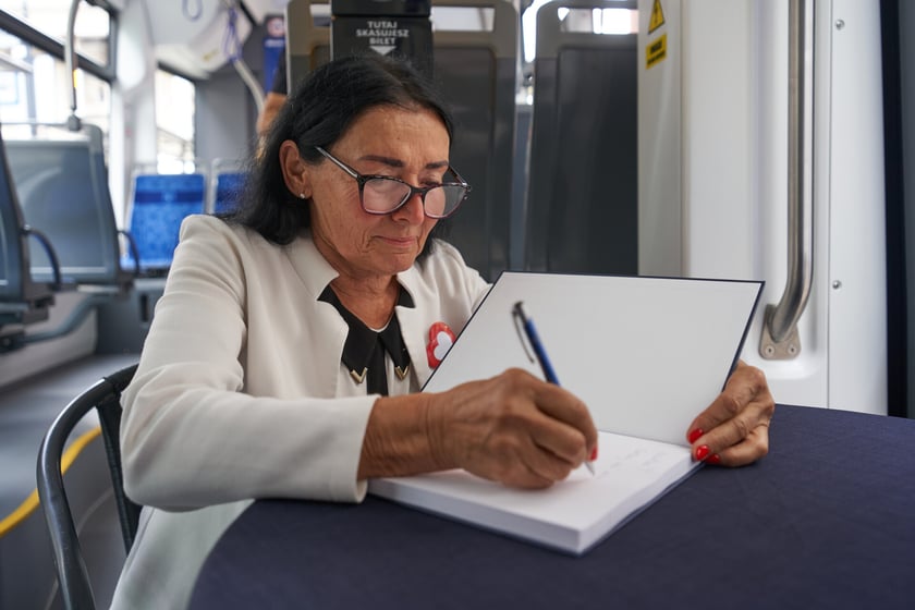 Uroczystość nadania tramwajowi im. Bartłomieja Skrzyńskiego.