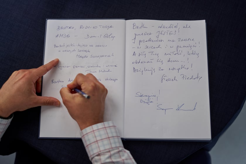 Uroczystość nadania tramwajowi im. Bartłomieja Skrzyńskiego.