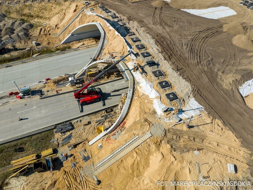 Budowa trasy A18, postępy prac, wrzesien 2023