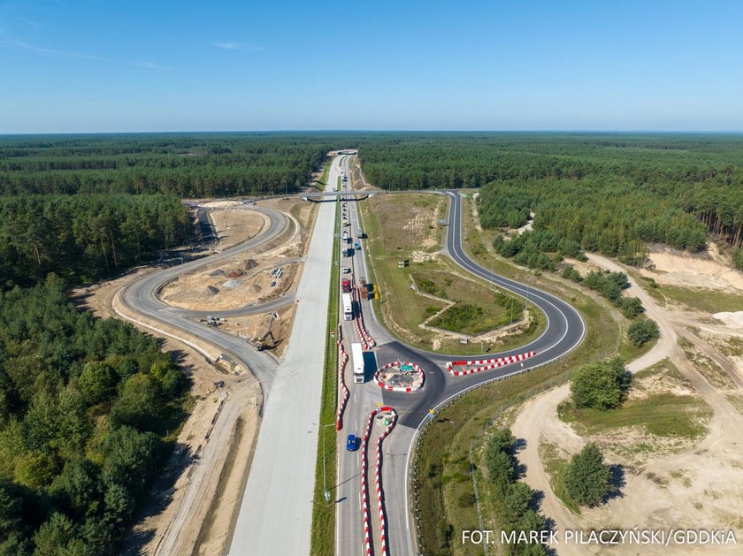 Budowa trasy A18, postępy prac, wrzesien 2023
