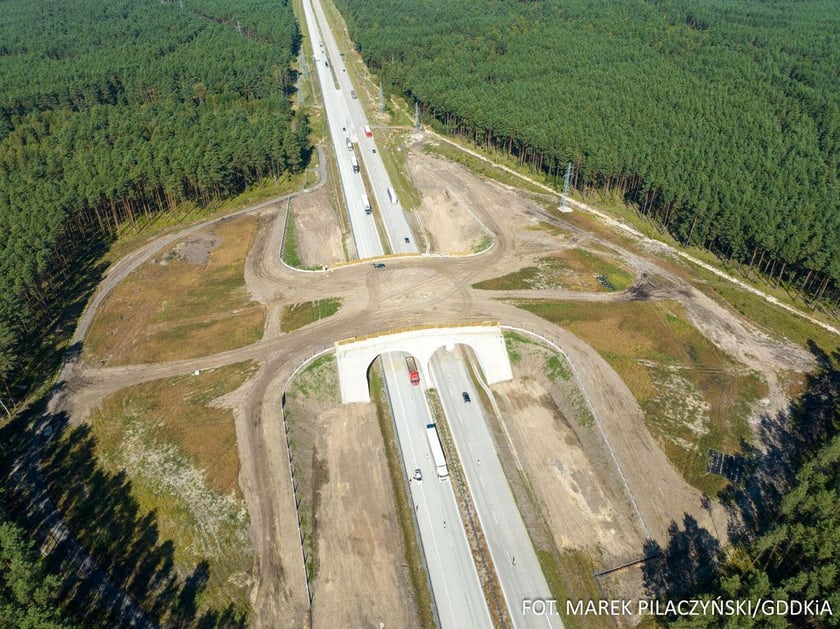 Budowa trasy A18, postępy prac, wrzesien 2023