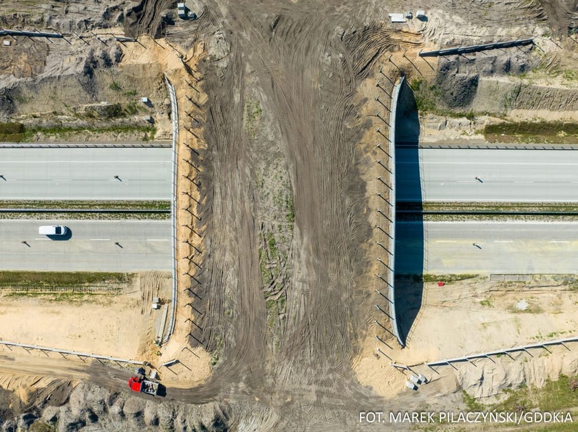 Budowa trasy A18, postępy prac, wrzesien 2023