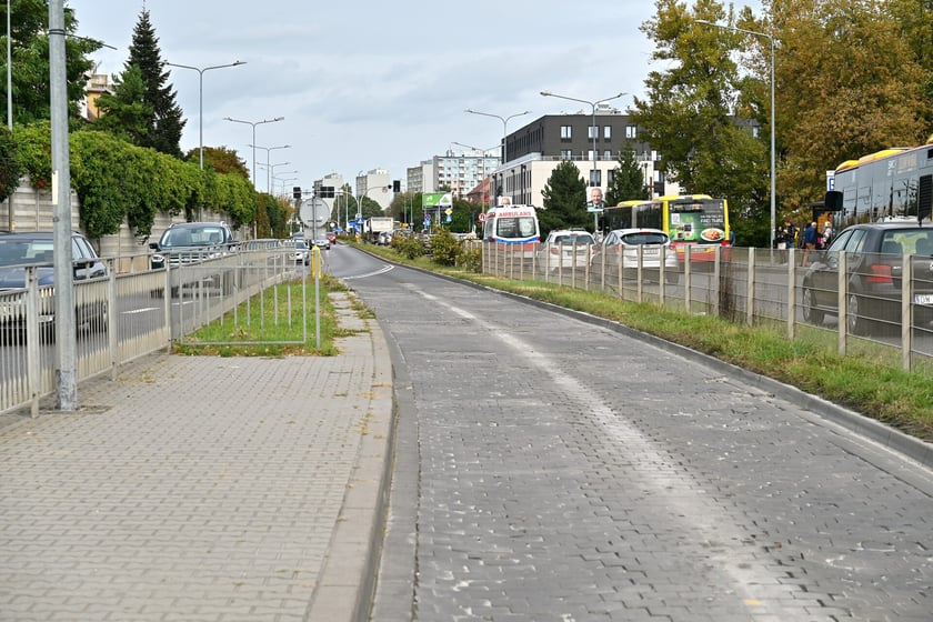 Ul. Borowska. Być może tu powstanie przystanek tramwajowo-autobusowy.&nbsp;