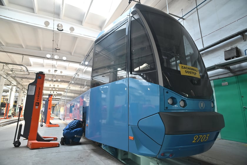 Zajezdnia Tramwajowa Borek przy ul. Powstańców Śląskich.