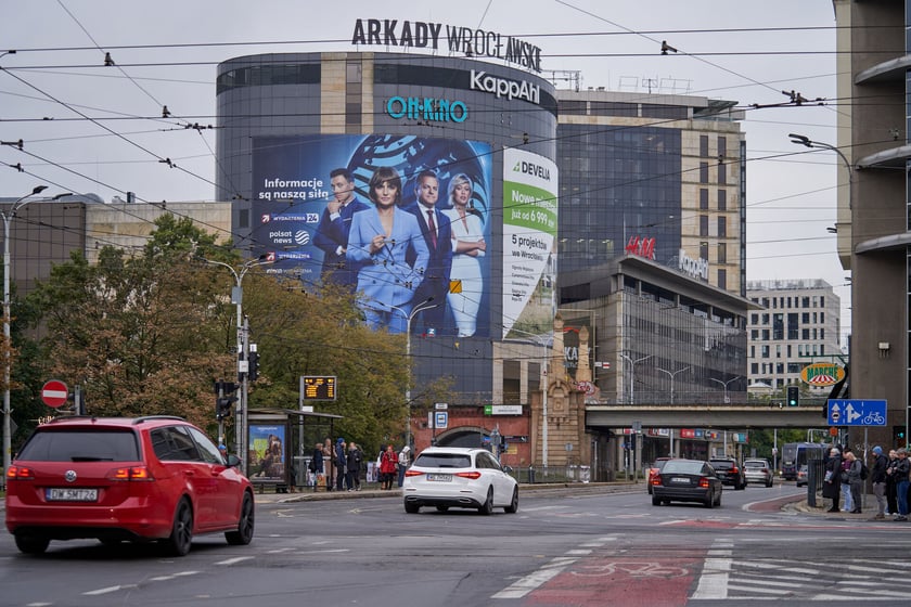 Skrzyżowanie Piłsudskiego ze Świdnicką po remoncie.