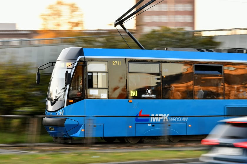 Protram 205 WrAs na tzw. placu Społecznym.