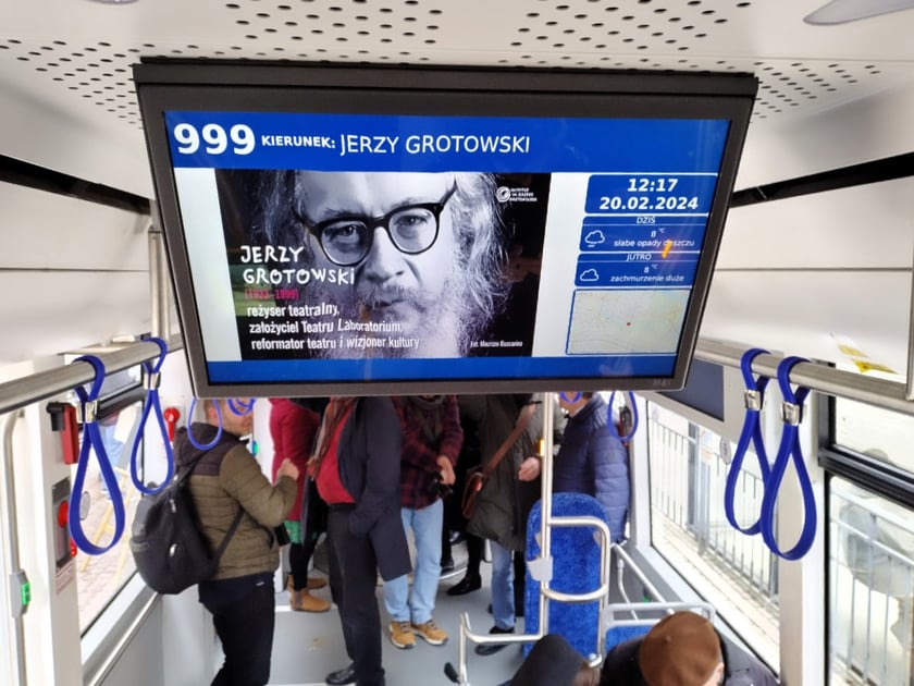 Tramwaj im. Jerzego Grotowskiego.