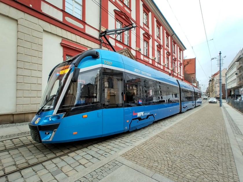 Tramwaj im. Jerzego Grotowskiego.